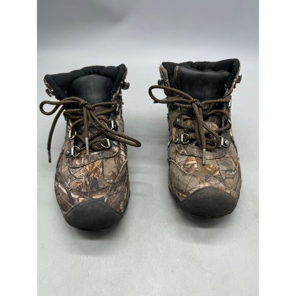 ozark trails Youth Camouflage Hiking Boots 3 Fabric Rubber Sole Outdoor READ - Picture 2 of 9